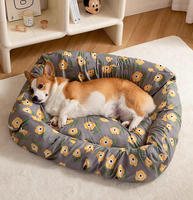 Coussin pour chien avec housse amovible, lavable, protection 360° anti-poils, respirant pour l'été, personnalisable pour la vente en gros et l'OEM