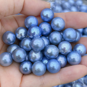 Muses Jewels, Nuevas Perlas Sueltas <span class=keywords><strong>de</strong></span> Agua Dulce Naturales, Redondas y Teñidas, <span class=keywords><strong>de</strong></span> 10mm a 11mm, Varios Colores, Perlas para Artesanía - Product Image 4