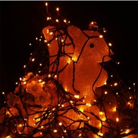 10m 100 LED 110V Stecker-Lichterkette für Innen und Außen, Plastik-Weihnachtsbaumbeleuchtung, Dekorative Ornament-Lichterkette, Feenlichterkette