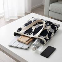 Sac fourre-tout en tricot écologique réutilisable avec motif chat pour usine