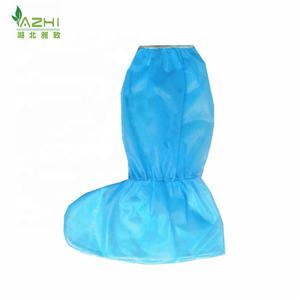 Penutup sepatu bot panjang sekali pakai, pelindung bot anti debu 50*40CM biru PP 35G dengan elastis - Product Image 1