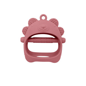 Mordedor de Silicona de Grado Alimenticio con Forma de Mapache, Juguete Suave <span class=keywords><strong>para</strong></span> Bebés de 0 a 24 Meses, Nuevo y Más Vendido de NH - Product Image 6