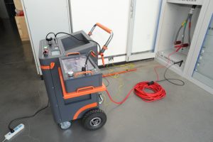 Tiêu chuẩn Châu Âu di động tay Xe tải với không dây từ xa truyền dữ liệu 220V Cáp lỗi <span class=keywords><strong>Tester</strong></span> - Product Image 5