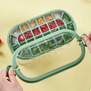 <span class=keywords><strong>2025</strong></span> tái sử dụng 54 sâu răng <span class=keywords><strong>DIY</strong></span> Stackable Ice Cube Maker nhựa silicon trái cây Ice Cube khay với nắp và lưu trữ bin - Product Image 6