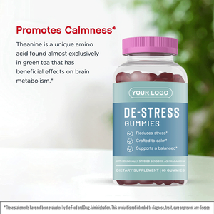 Gomitas Calmantes OEM ODM con Ashwagandha, L-Teanina, Vitamina <span class=keywords><strong>B6</strong></span> y <span class=keywords><strong>Magnesio</strong></span> para el Alivio del Estrés y la Relajación - Product Image 2