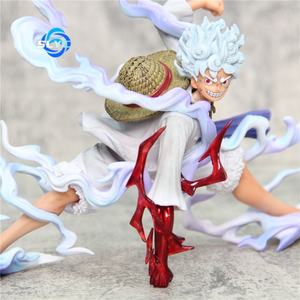 Nuova Statuetta Anime di Luffy Gear 5 con Capelli Bianchi, 20cm, Collezione Decorativa One Piece - Product Image 2