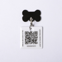 Personalisierte Hunde-ID-Tags, doppelseitig tiefgraviert, Edelstahl, Naturstein-Charm-Form, Frosting-Verfahren