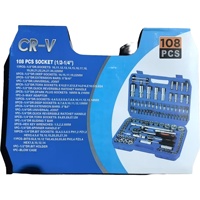108 pièces clé à cliquet à douille universelle voiture réparation boîte à outils combinaison multi-fonction boîte à outils ensemble