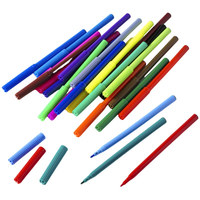 Lot de marqueurs feutres fins 6 couleurs classiques pour enfants – Idéal pour l'écriture, le dessin et la coloration à l'école et en classe