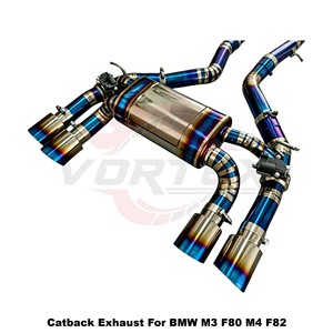ระบบท่อไอเสียแบบ Catback วาล์ว Vortex Blue Titanium สำหรับ BMW M3 F80 M4 F82 F83 S55 3.0T ปี 2014-2020 ชุดแต่งแบบติดตั้งได้ทันที - Product Image 3