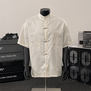 <span class=keywords><strong>เสื้อ</strong></span>เชิ้ตแฟชั่นฤดูร้อนผู้ชายทรงหลวม สไตล์วันหยุด แฟชั่นอินเทรนด์ <span class=keywords><strong>เสื้อ</strong></span>คู่รัก ยูนิเซ็กซ์ ขายส่งและรับสั่งทำ แม้เพียง 1 ตัว - Product Image 5