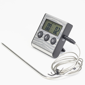 Thermomètre numérique de cuisine en acier inoxydable avec sonde professionnelle pour la cuisson domestique et la grillade de la viande - Product Image 1