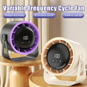 Ventilador de Escritorio con Pantalla Digital y Control Remoto, Rotación de 720 Grados, Ventilador Ajustable con Clip, Ventilador de Oficina de Alta Velocidad y Potencia - Product Image 2
