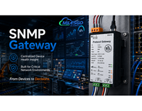 Milesgo SNMP1002-ARM, Gateway SNMP Industrial, Convertidor Modbus BACnet OPC UA MQTT para Monitoreo de Redes y BMS Inteligente