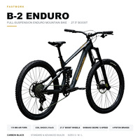 VTT tout suspendu FASTWORK B2 27,5 pouces, Shimano M6100 11/12 vitesses, Enduro MTB avec fourche à air 170 mm, roues Boost