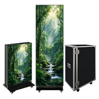 Support publicitaire mobile P4 avec écran LED pour la visite du patrimoine maya, système Android