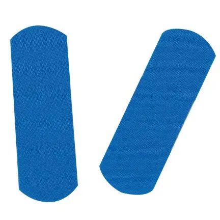 Fingertip Adhesive Bandages Food Service Blue Detectable Bandage 100 Count