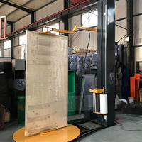 Machine d'emballage automatique de palettes avec plaque supérieure Emballage extensible fenêtres/porte Service 24 heures sur 24