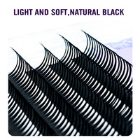 XIUSUZAKI 0.05 0.07mm Extensions de cils Manga Wispy type Cosplay à pointes, Volume, Éventails préfabriqués, Fournitures pour extensions de cils effet mouillé