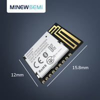 MinewSemi CE FCC KC TELEC BQB ROHS REACH MS50SFA1 Módulo BLE 5.0 de Bajo Consumo con Nordic NRF52832 (Maestro/Esclavo) y Firmware UART para Aplicaciones Médicas