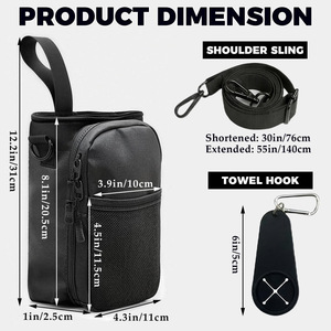 Sac de sport magnétique avec porte-bouteille et compartiment pour téléphone portable, à porter à l'épaule - Product Image 2