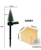 Lampes solaires à piquet pour arbre, étanches, pour extérieur, jardin, pelouse, décoration paysagère, lumière pour Noël, ornement de jardin pour les fêtes