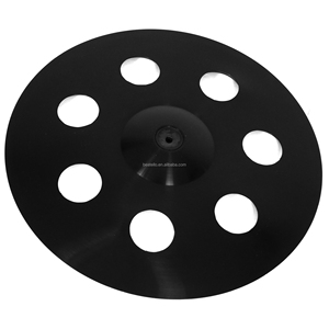 Cymbales de <span class=keywords><strong>batterie</strong></span> électrique Beatello 20 pouces en caoutchouc noir Trash Ride-Ergonomiques et pliables compatibles avec les effecteurs - Product Image 3