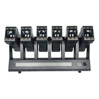 Barre de lumière à faisceau matriciel LED RGBW DMX double face à rotation infinie 12x80W avec stroboscope, 2 angles de faisceau, IP20 pour événements scéniques et clubs