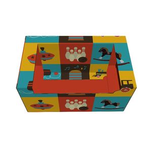 Boîte de papier jouet ondulé avec fenêtre UV Matté finition vernissage impression manipulation affichage emballage - Product Image 4