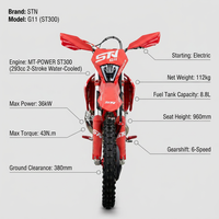 Moto tout-terrain à essence 4 temps 200-400CC STN G11 MT300 43kW 120km/h Enduro Motocross