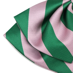 Mode Offre Spéciale Polyester Personnalisé Design Rayé Rose <span class=keywords><strong>Pré</strong></span>-Noué En Gros Dames Noeud Papillon - Product Image 2