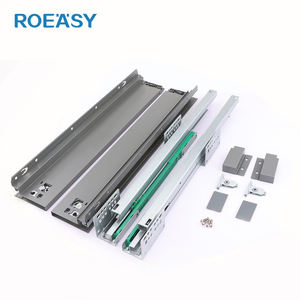 Glissière de tiroir à double paroi ROEASY <span class=keywords><strong>Slim</strong></span> Box Slide, hauteur 68 mm, fermeture douce, meubles, armoire, glissières métalliques pour tiroirs - Product Image 3