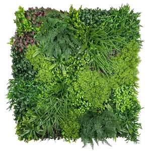 Panels Outdoor Artificial Hedge Panel Vertical Foliage Living Green Lawn Garden Plant Grass Wall Panels Hanging Artificial Plant