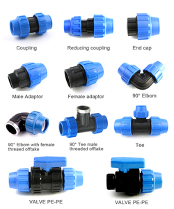 Chất lượng cao 10BAR 16bar LDPE HDPE Ống nối phù hợp PP nén phụ kiện - Product Image 2