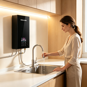 <span class=keywords><strong>Chauffe</strong></span>-<span class=keywords><strong>eau</strong></span> instantané sans réservoir HAILIJING 5500W avec écran tactile, classe IPX4, <span class=keywords><strong>chauffe</strong></span>-<span class=keywords><strong>eau</strong></span> mural pour salle de bain, maison <span class=keywords><strong>d</strong></span>'hôtes, OEM - Product Image 4