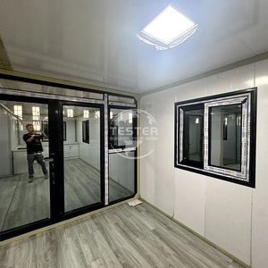 Nổ địa chấn đúc sẵn cabin nhà di động sang trọng hiện đại kết cấu thép nhà viên nang di động mô-đun di động nhà - Product Image 3