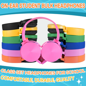 Wired Headphone Over Ear Cheap 3.5mm Plug Wired Earphone with Flat Cable Headset Heavy Bass Line <b>Control</b> for Mobile Phone - Product Image 3