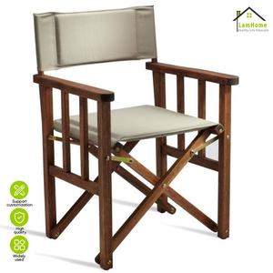 Silla <span class=keywords><strong>de</strong></span> <span class=keywords><strong>Director</strong></span> Plegable Elegante <span class=keywords><strong>de</strong></span> Madera <span class=keywords><strong>de</strong></span> Haya para Jardín, Terraza, Patio, Comedor, Reuniones al Aire Libre, Suministro Directo del Fabricante - Product Image 2