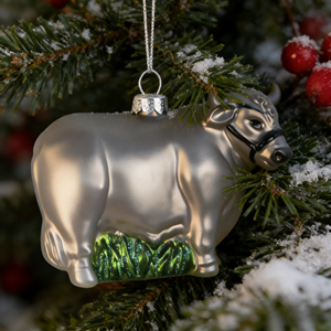 Adorno Navideño Metálico <span class=keywords><strong>de</strong></span> Cristal Hecho a Mano <span class=keywords><strong>de</strong></span> Alta Calidad con Base <span class=keywords><strong>de</strong></span> Hierba, Diseño Ecológico, para Colgar en el Árbol, Venta al por Mayor - Product Image 1