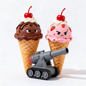 Nouvelle figurine personnalisée en PVC et caoutchouc, modèle <span class=keywords><strong>de</strong></span> cône <span class=keywords><strong>de</strong></span> crème glacée à <span class=keywords><strong>double</strong></span> cupe, décoration - Product Image 4