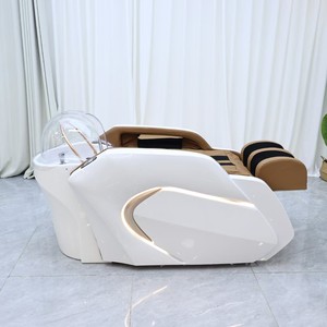 Hair Washing Station Electric Shampoo <b>Bed</b> with Massage Function for Barber Salon - Product Image 2