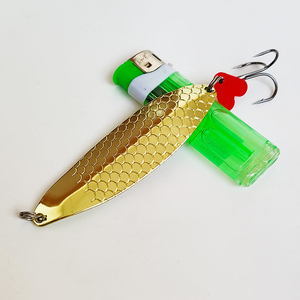 Long Casting Russian Lure Spoon 23g 40g Heavy Metal Fishing Spoon for Bass <strong>Pike</strong> Trout High-Visibility Flashing Hard Bait - Product Image 3