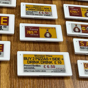 Etiquetas Electrónicas de Precio ESL con NFC de 2.4Ghz, Pantalla Digital E-Ink Inalámbrica para Supermercados Inteligentes - Product Image 1