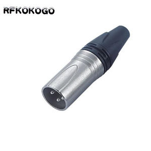 מפעל oem מתכת מקצועי פגז זכר ונקבה xlr 3 4 5 6 7 pin מחבר xlr יכול להתאים אישית לוגו כסף/סיכה מצופה זהב - Product Image 3