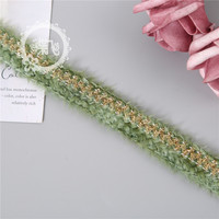 Ruban tressé à trois brins de 2 cm, vente en gros d'usine, pour textiles de maison, décoration de fenêtres, décoration de vêtements, bricolage fait main