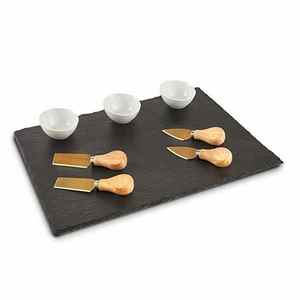 Gran oferta, venta negra, forma rectangular, platos para servir alimentos naturales, bandeja para servir <span class=keywords><strong>sushi</strong></span>, comida, tabla o plato para quesos - Product Image 1