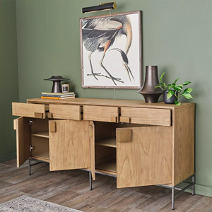 America Mid-Century Modern Style Storage Wood Buffet Sideboard Cabinet for Dining Room - Product Image 2