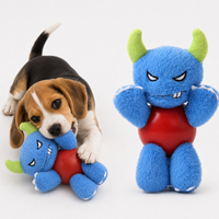 Jouet en peluche pour chien mignon avec balle à mâcher en caoutchouc pour chiot et emballage personnalisé