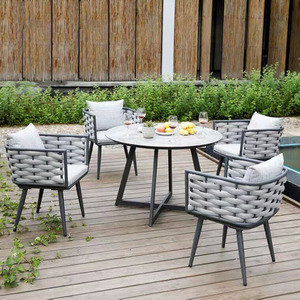 Di lusso italiano divano Nordic Coffee Shop Patio giardino balcone piscina divano Set <span class=keywords><strong>per</strong></span> terrazza all'aperto Hotel cortile soggiorno - Product Image 5