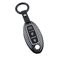 Housse de clé ABS à motif carbone pour clé intelligente pour Altima Maxima Pathfinder pour Nissan
